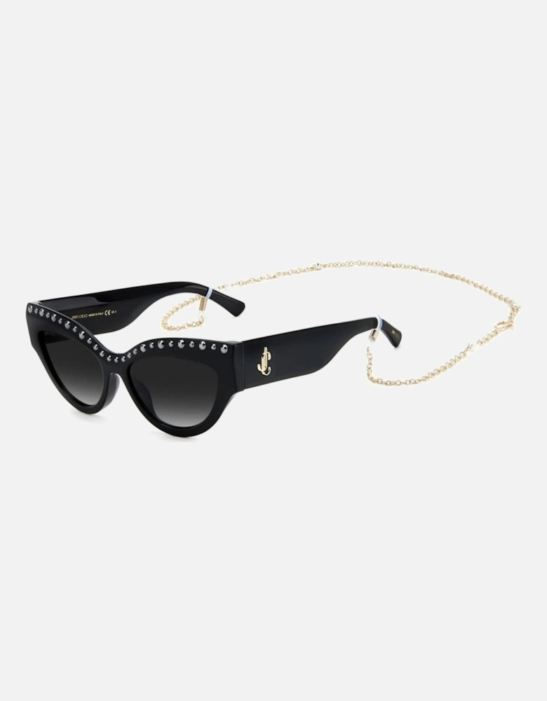 Acetate Square Frame Sunglasses Women - Black