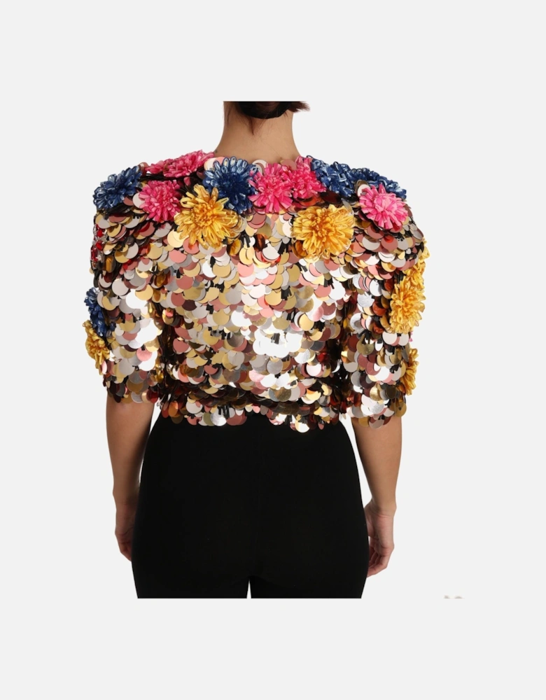 Enchanted Sicily Crystal Sequin Jacket Women - Multicolor Jackets