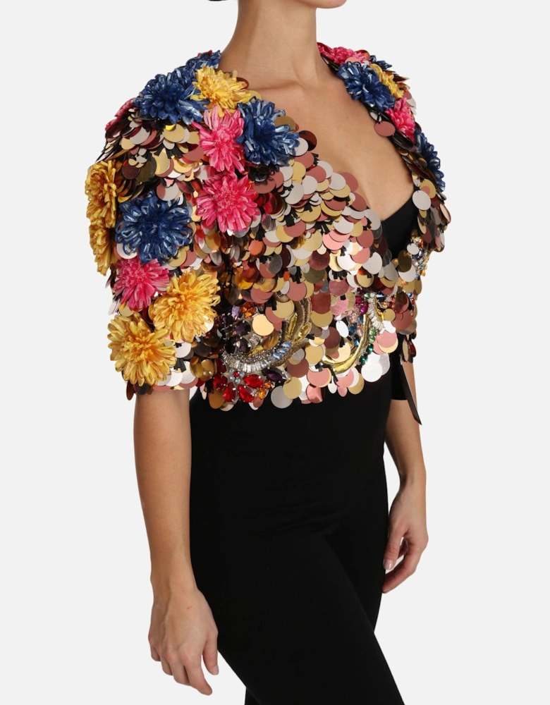 Enchanted Sicily Crystal Sequin Jacket Women - Multicolor Jackets