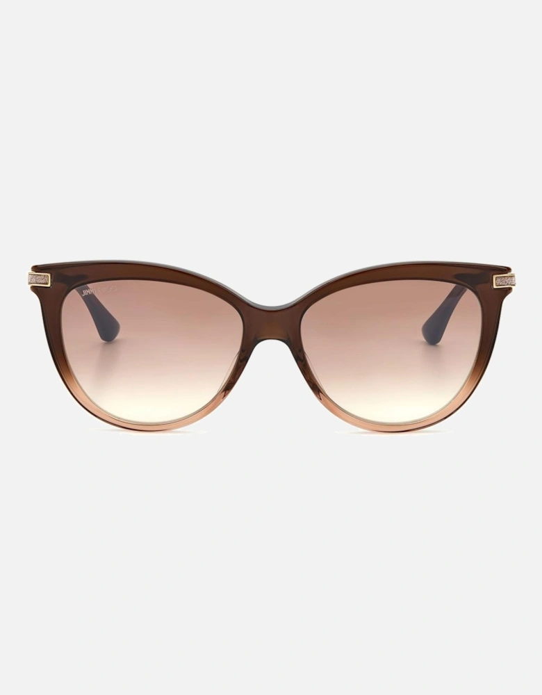 Acetate Cat-Eye Sunglasses Women - Brown