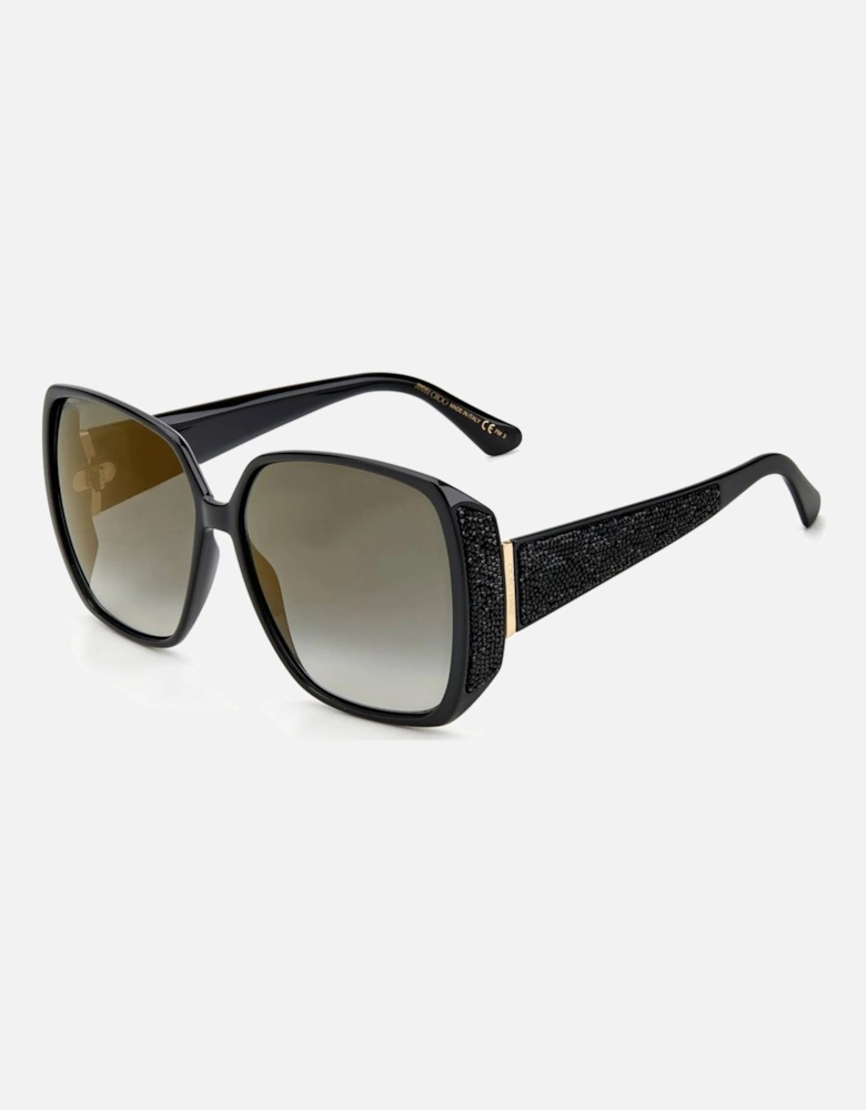 Oversized Square Frame Sunglasses Women - Black