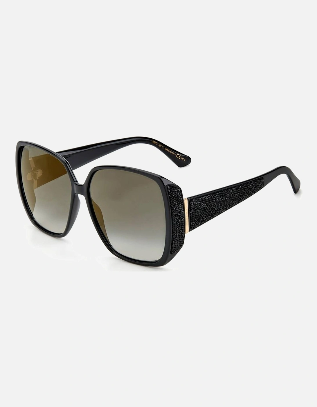 Oversized Square Frame Sunglasses Women - Black, 4 of 3