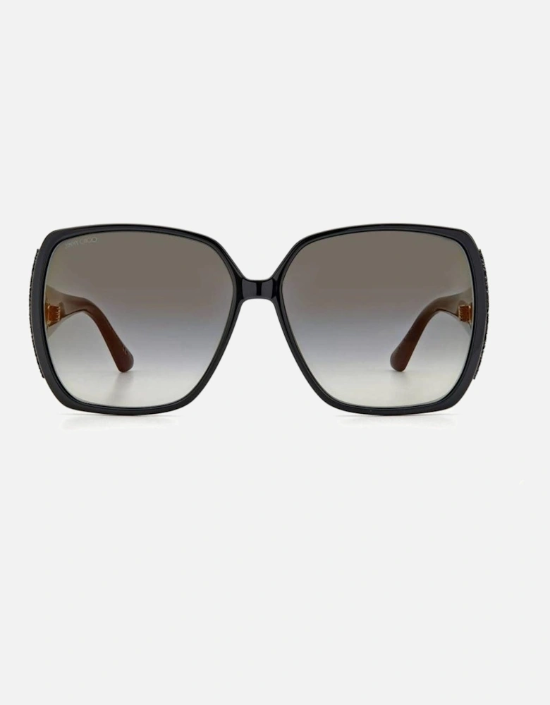 Oversized Square Frame Sunglasses Women - Black