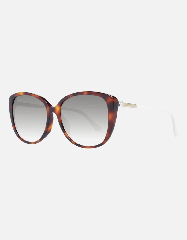 Multicolor Butterfly Sunglasses with Grey Gradient Lenses - Category 3