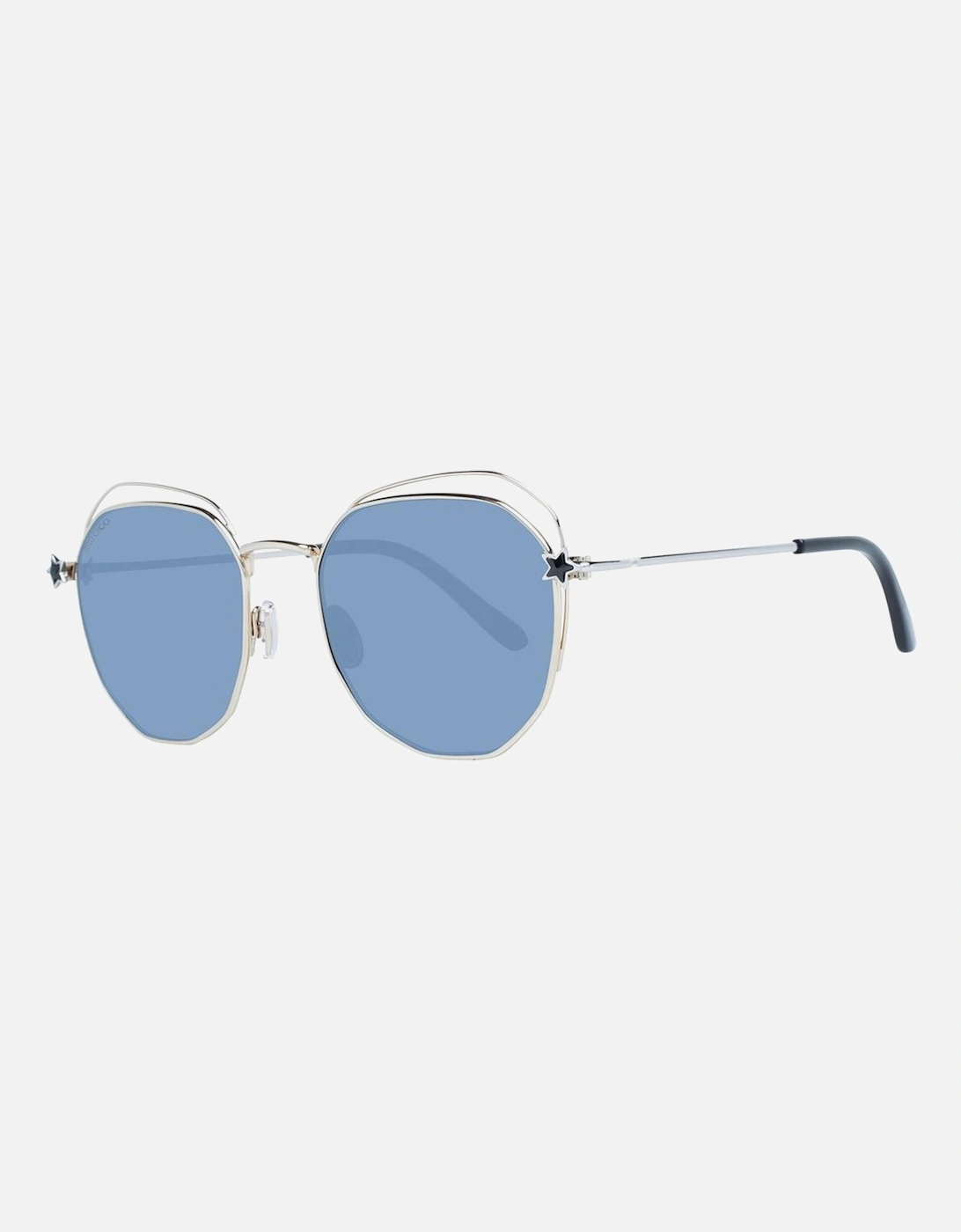Gold Round Sunglasses with Grey Lenses (Filter Category 3) Women, 4 of 3