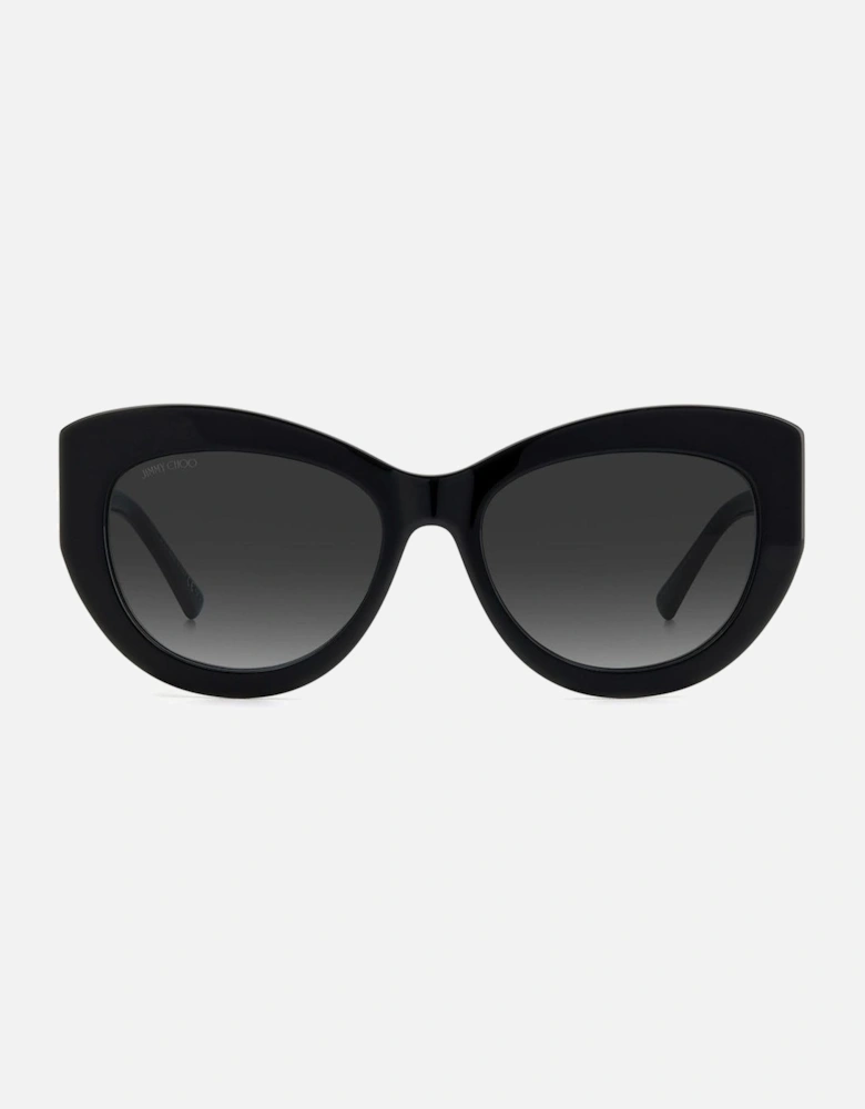Acetate Cat-Eye Sunglasses Women - Black