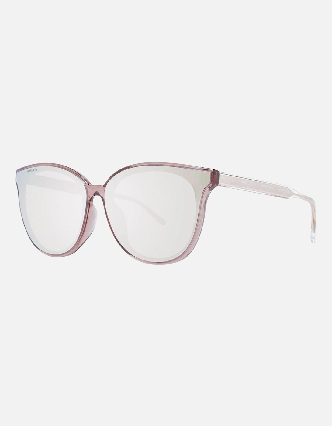 Rose Cat Eye Sunglasses with Mirrored Lenses Unisex - Pink, 4 of 3