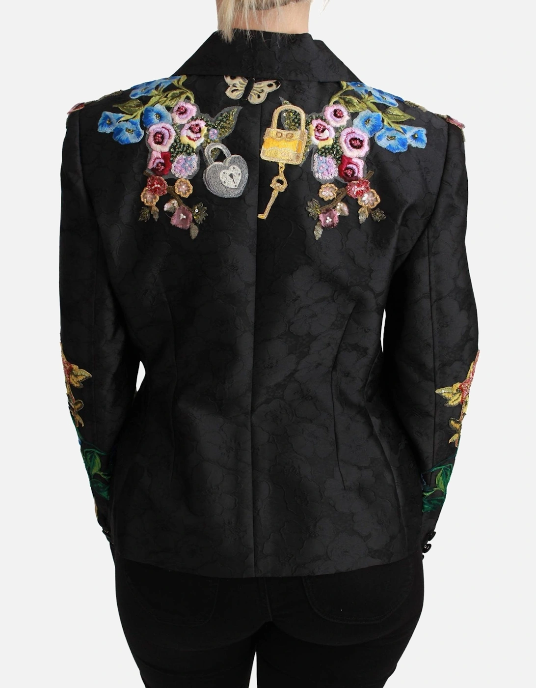 Floral Embroidered Blazer JKT2628 Women - Black Jackets