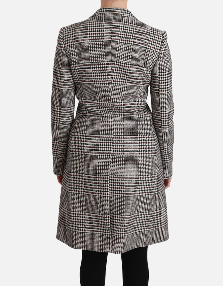 Dolce Gabbana Houndstooth Coat Long Sleeve Women - Multicolor Jackets