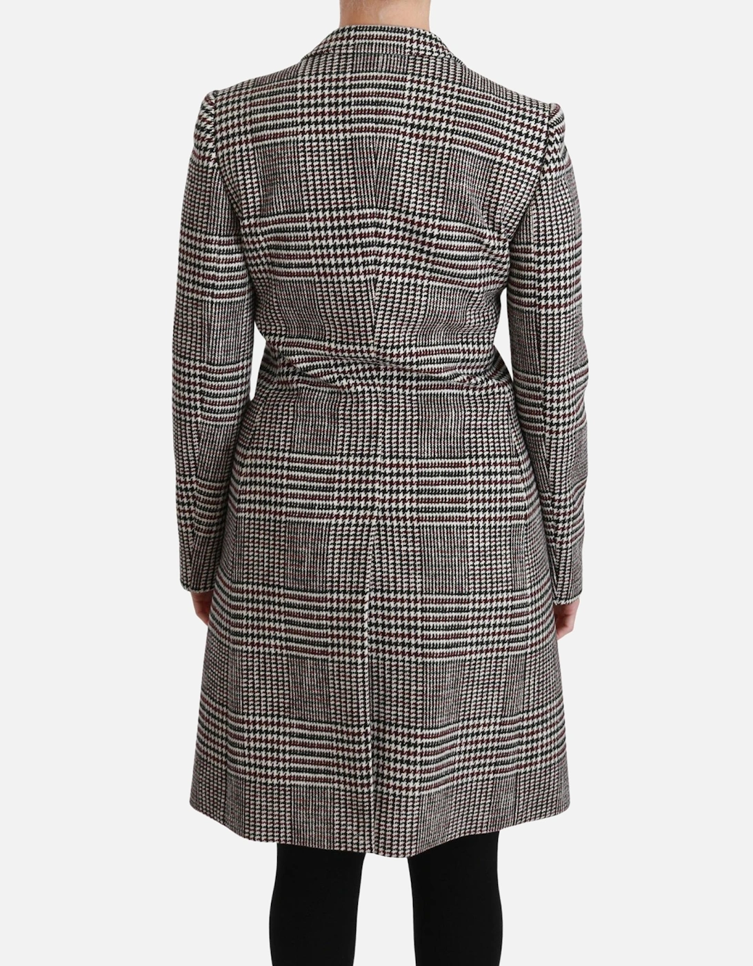 Dolce Gabbana Houndstooth Coat Long Sleeve Women - Multicolor Jackets