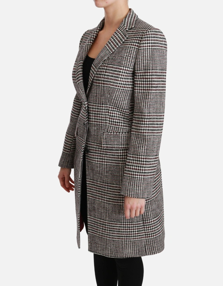 Dolce Gabbana Houndstooth Coat Long Sleeve Women - Multicolor Jackets