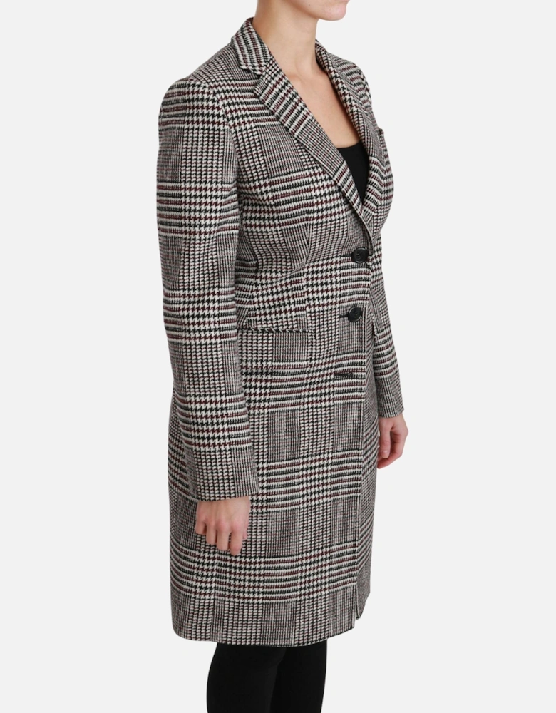 Dolce Gabbana Houndstooth Coat Long Sleeve Women - Multicolor Jackets