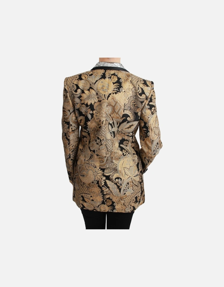 Dolce Gabbana Brocade Blazer Floral Pattern Women - Gold Jackets