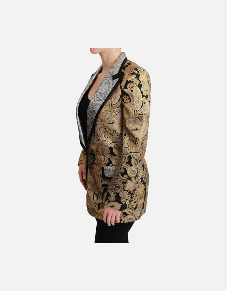 Dolce Gabbana Brocade Blazer Floral Pattern Women - Gold Jackets