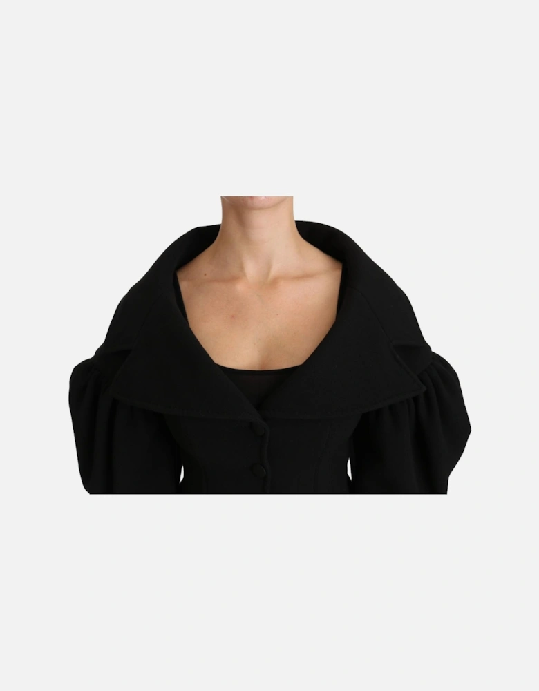 Balloon Sleeve Jacket Black Women Jackets