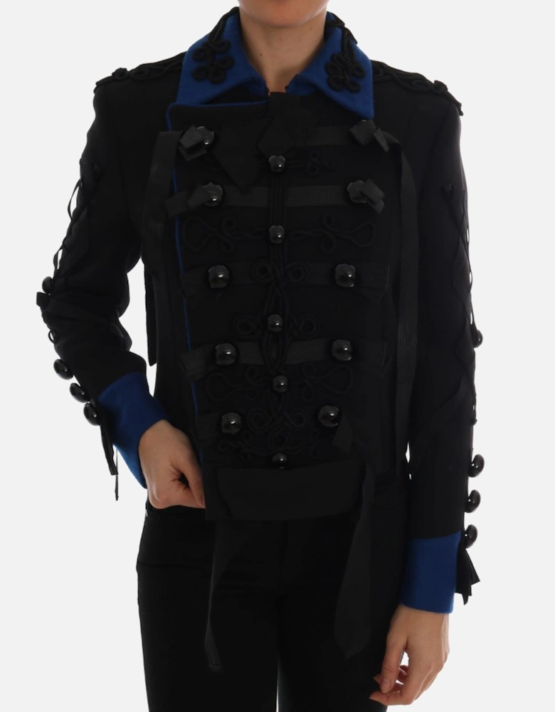 Dolce Gabbana Military Jacket Long Sleeves Women - Black Jackets