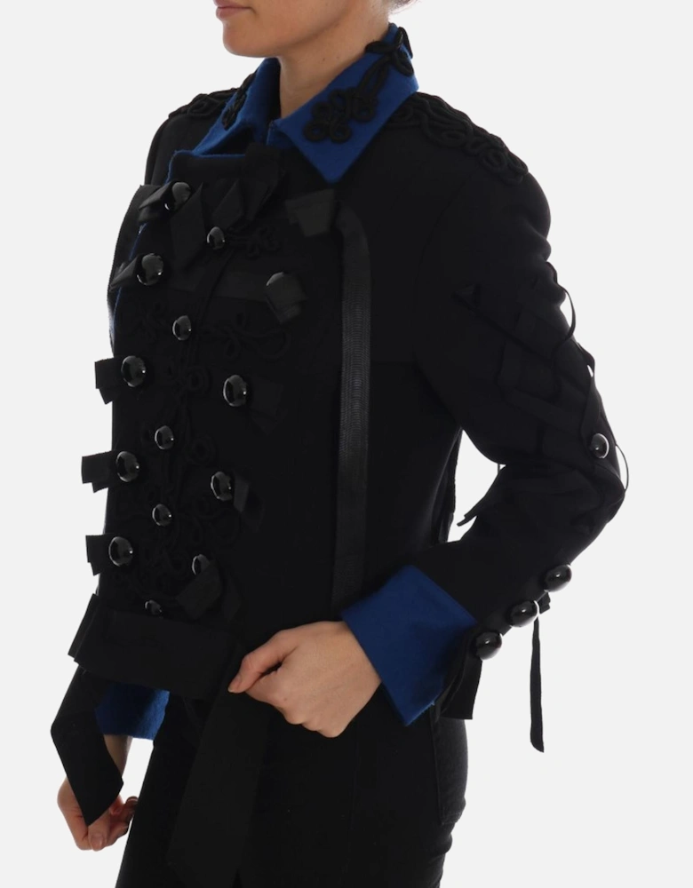 Dolce Gabbana Military Jacket Long Sleeves Women - Black Jackets