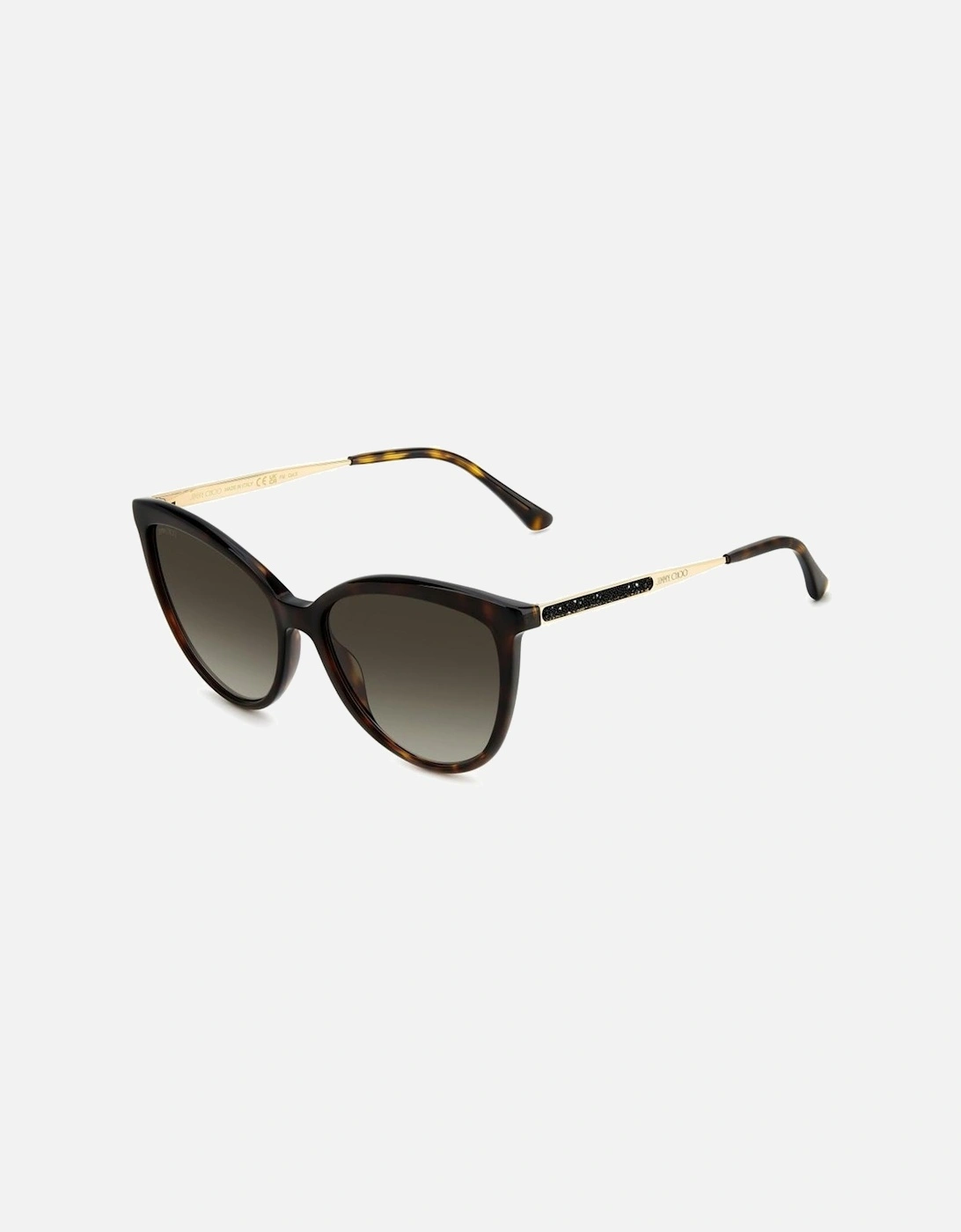 Metal Frame Degraded Category Sunglasses Women - Brown, 3 of 2