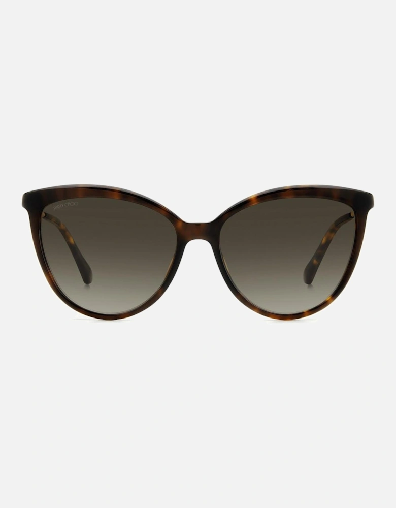 Metal Frame Degraded Category Sunglasses Women - Brown