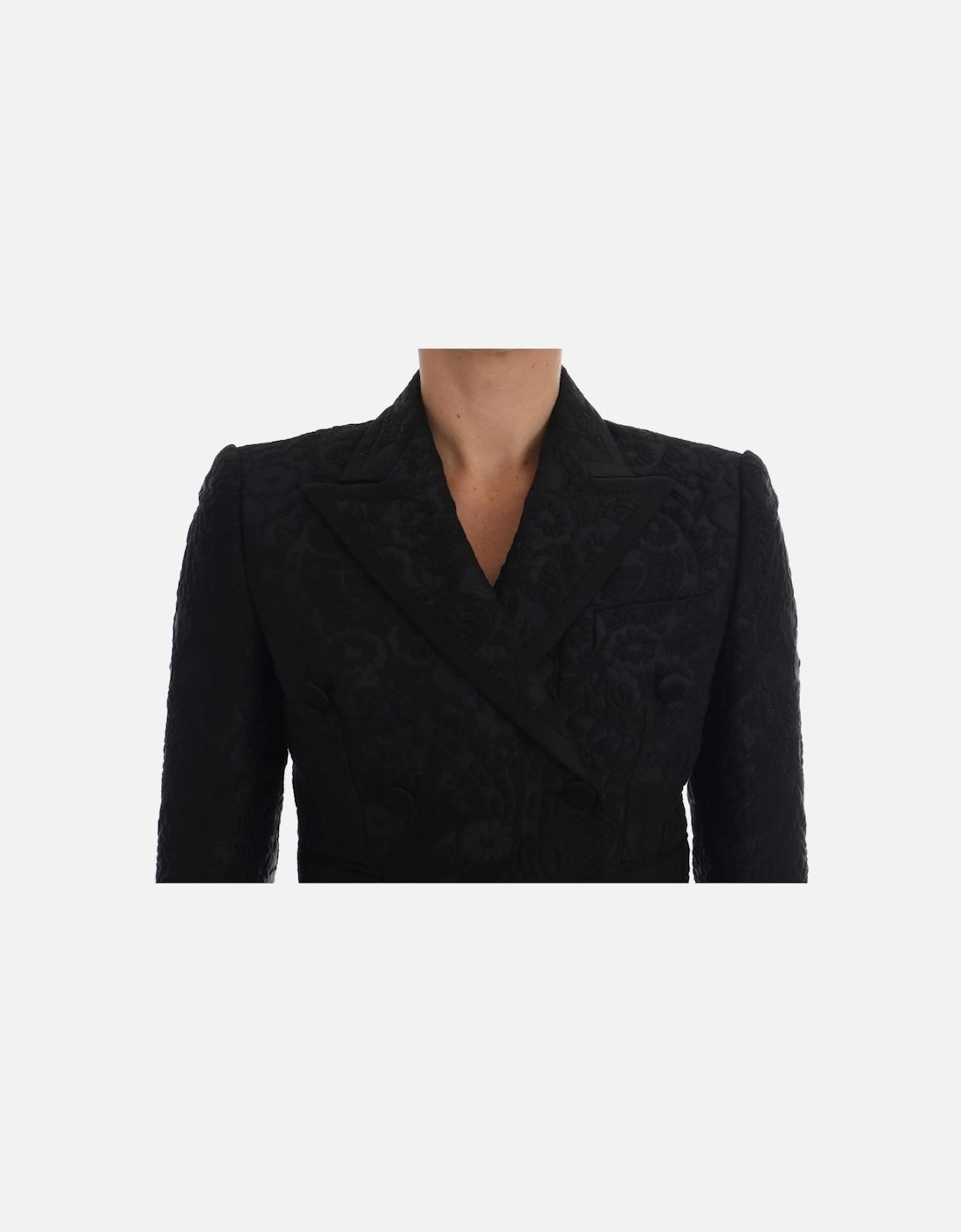 Cropped Blazer Toy Soldier Detail Women - Black Suits