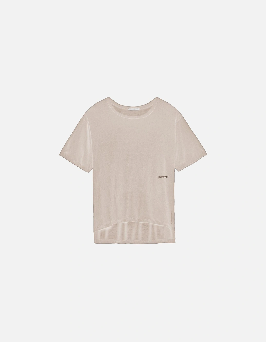 Relaxed Fit Cropped Tee Short Sleeve Model HI9422 Women - Beige, 4 of 3