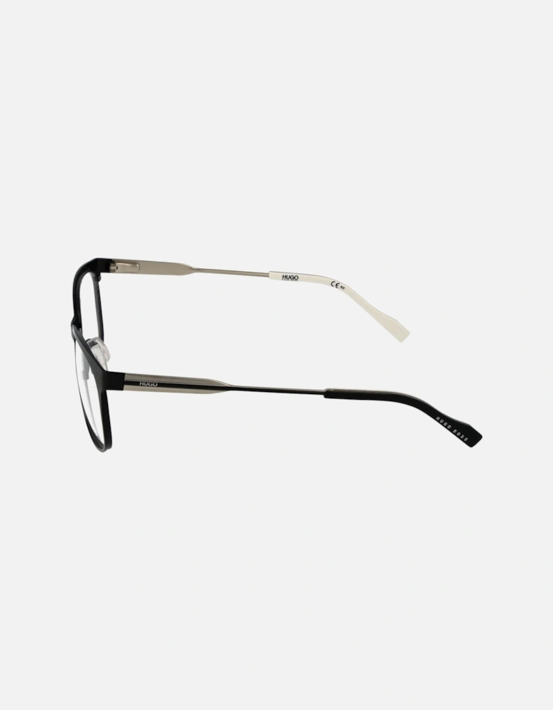 Stainless Steel Full-Rim Rectangle Glasses Women - Black Frames