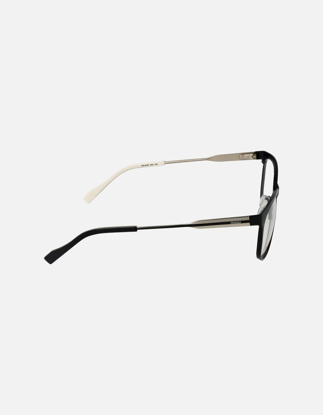 Stainless Steel Full-Rim Rectangle Glasses Women - Black Frames