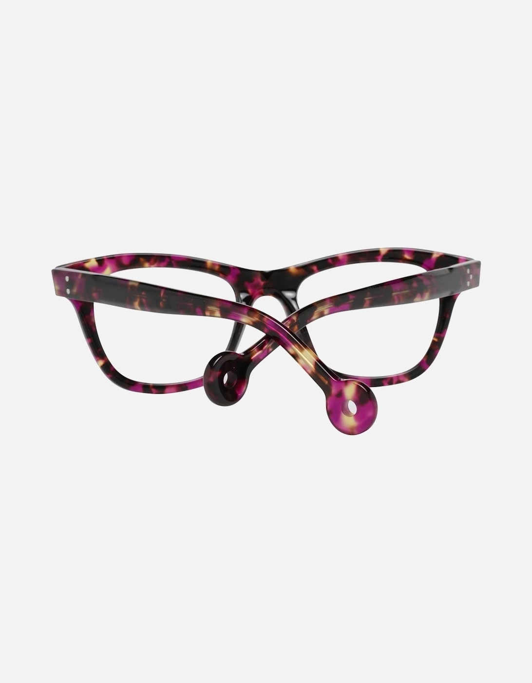 Purple Plastic Full-Rim Glasses with Spring Hinge Unisex Frames