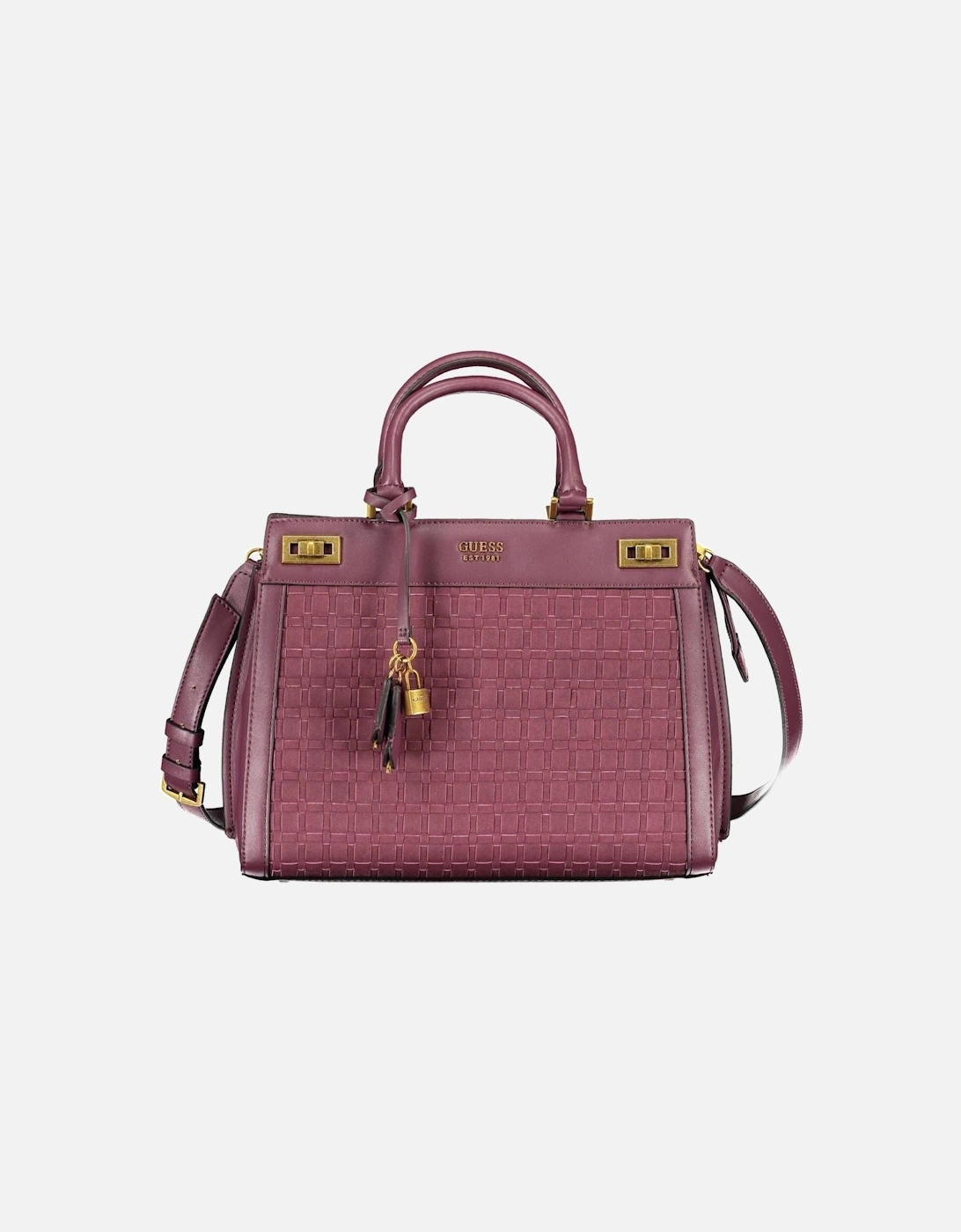 Elegant Purple Polyurethane Handbag Women, 4 of 3