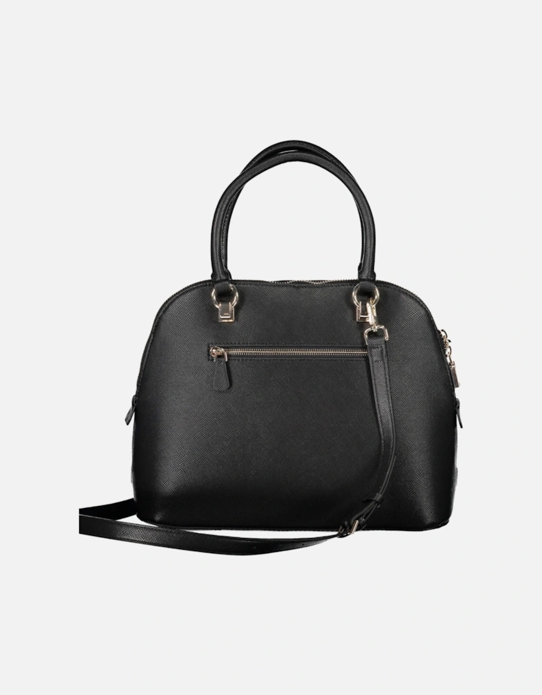 Versatile Handbag with Contrasting Details Women - Black