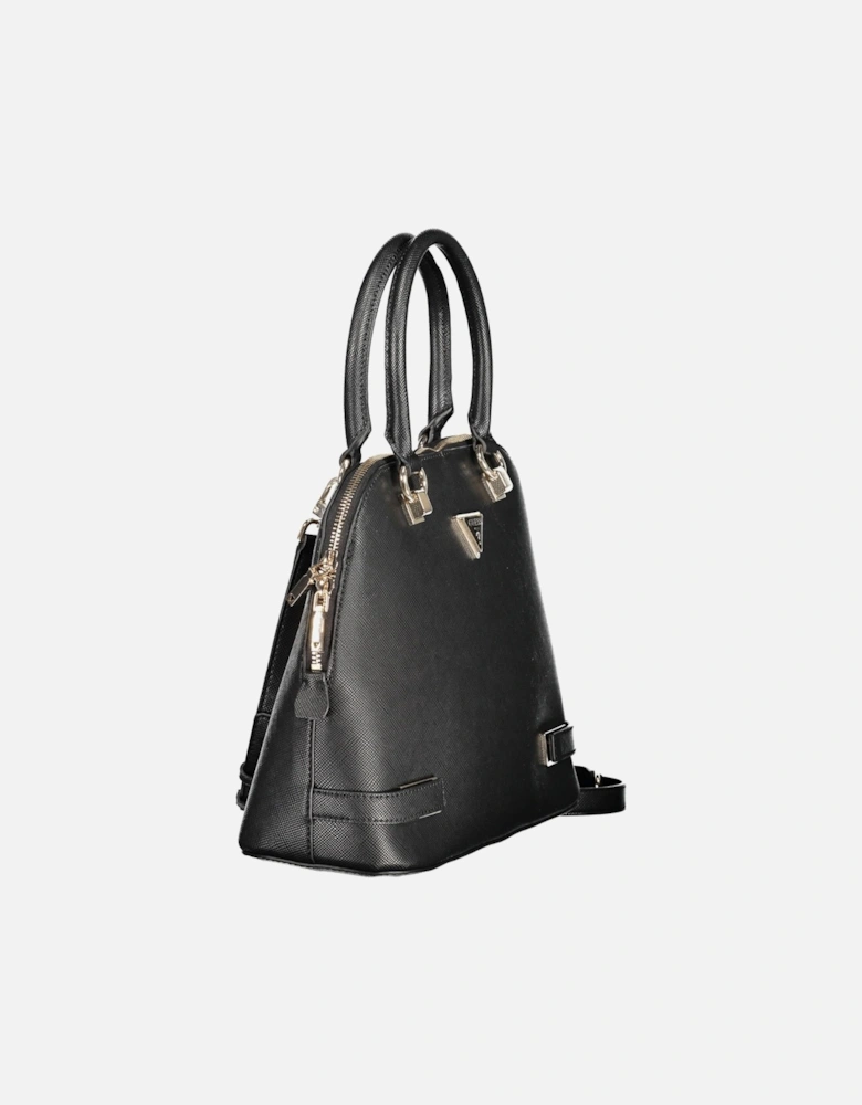 Versatile Handbag with Contrasting Details Women - Black