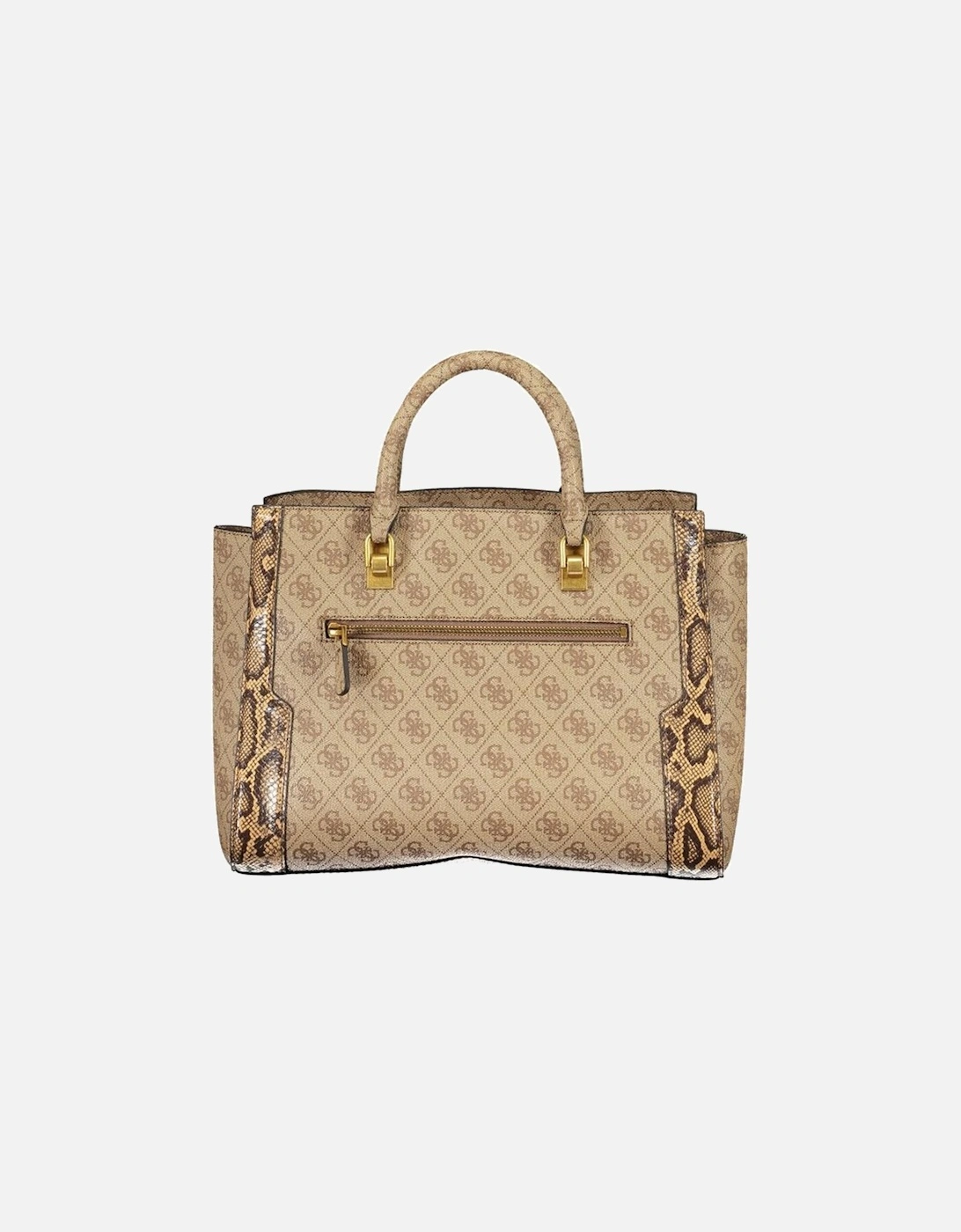 Multi-Compartment Bag with Adjustable Straps and Contrast Details