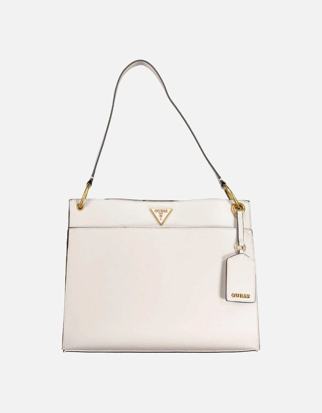 Gray Shoulder Bag with Contrasting Details and Logo Women Handbags, 4 of 3