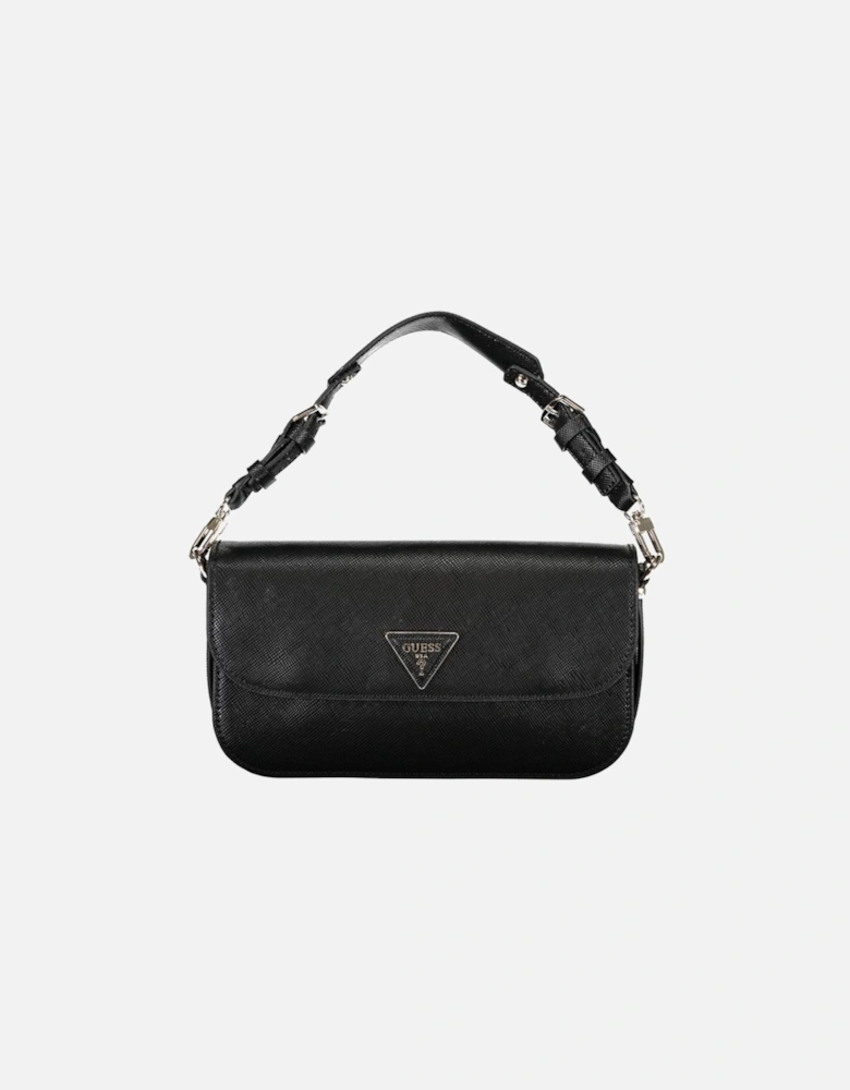 Triple Compartment Bag with Removable Strap and External Pocket Women