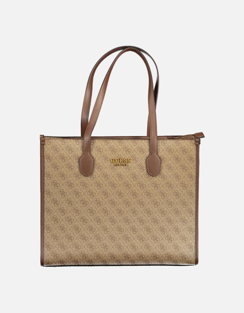 Contrasting Detail Shoulder Bag with Multiple Compartments Women -