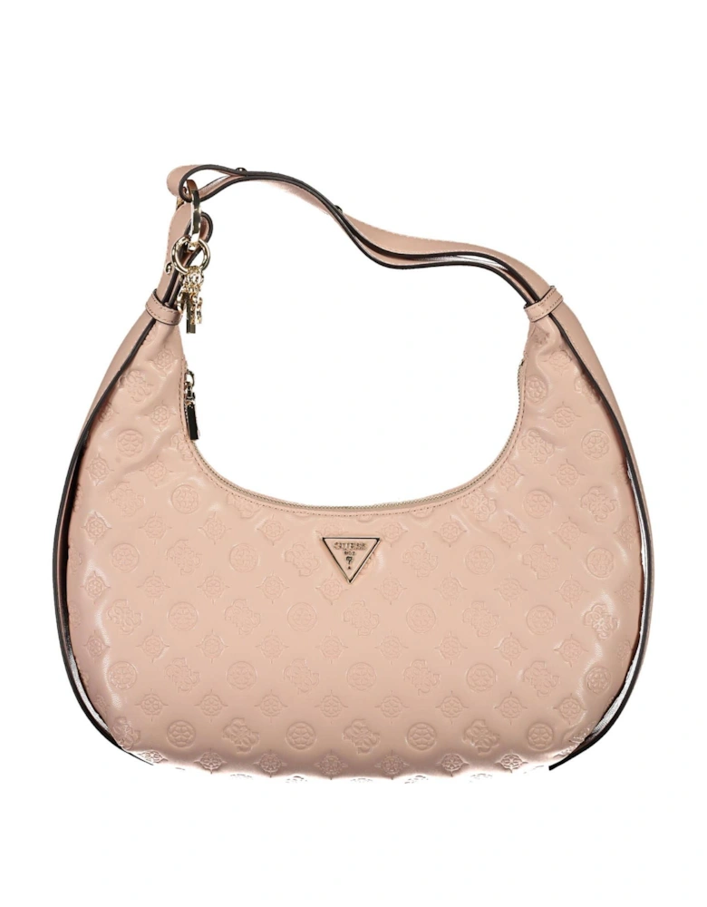 Exquisite Shoulder Bag with Adjustable Handle and Contrasting Details.