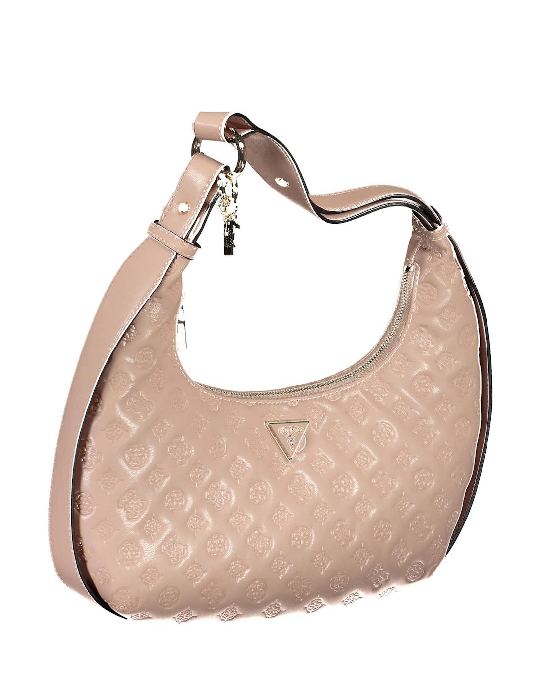 Exquisite Shoulder Bag with Adjustable Handle and Contrasting Details.