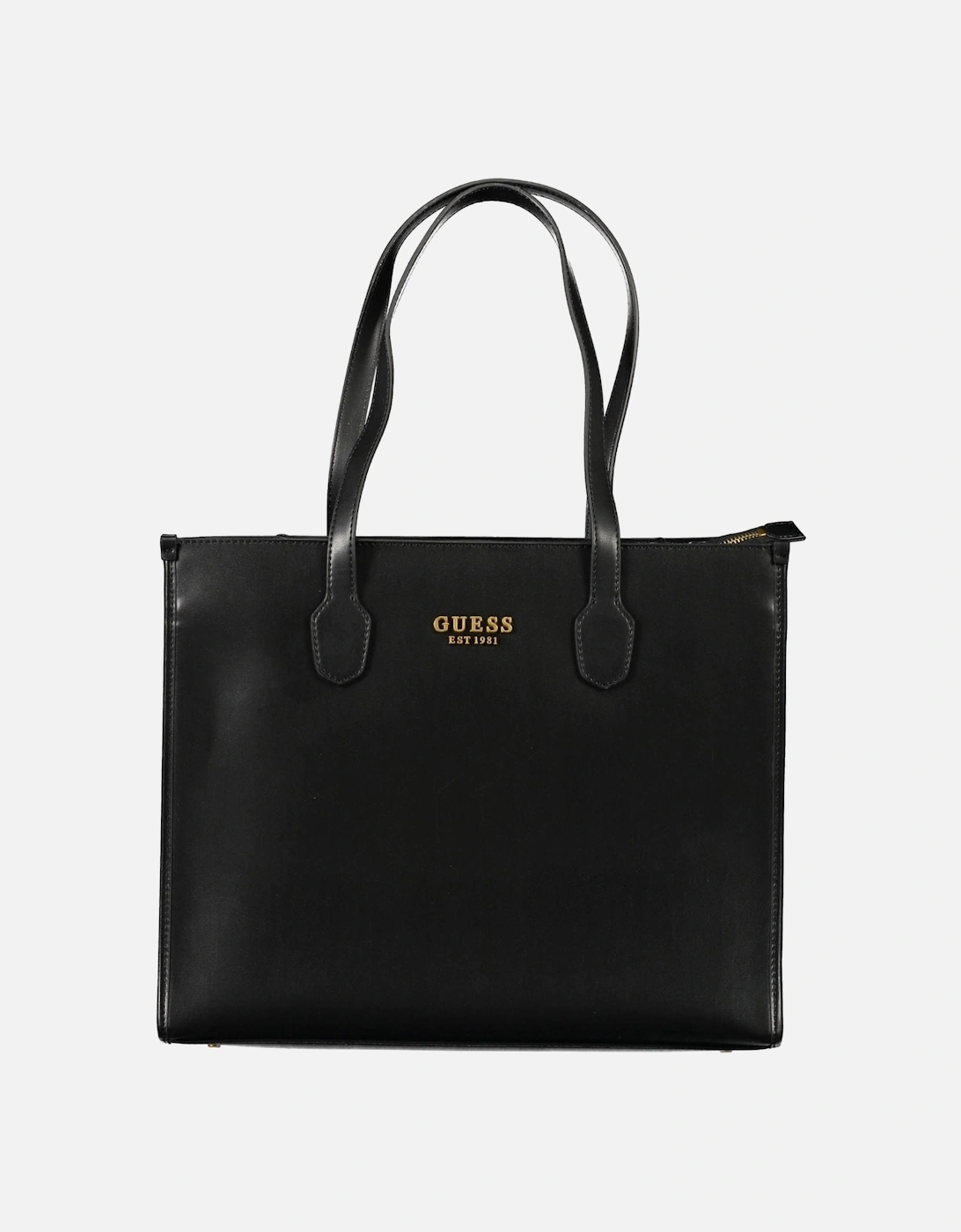 Black Shoulder Bag with Multiple Compartments and External Pocket., 4 of 3