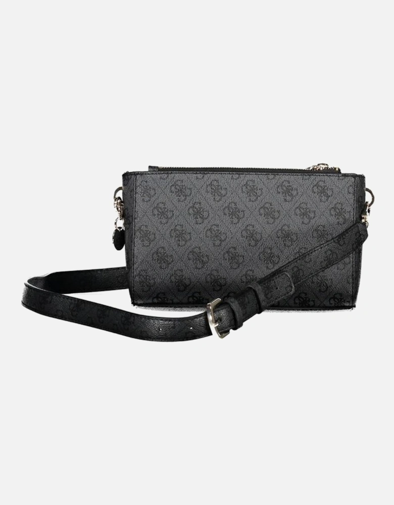 Adjustable Shoulder Bag with Contrasting Details and Zip Closure Women