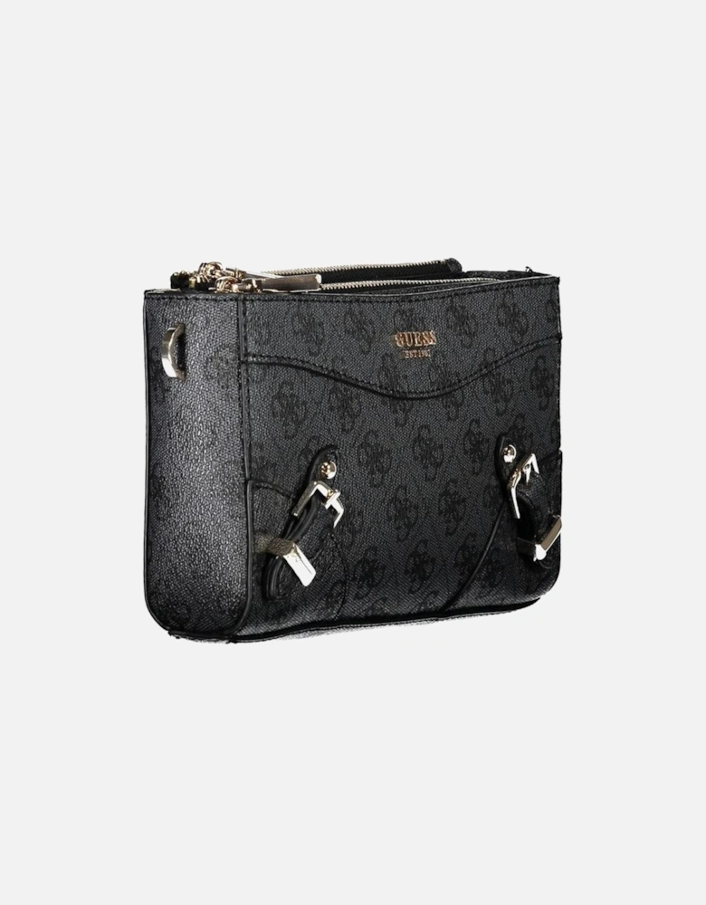 Adjustable Shoulder Bag with Contrasting Details and Zip Closure Women