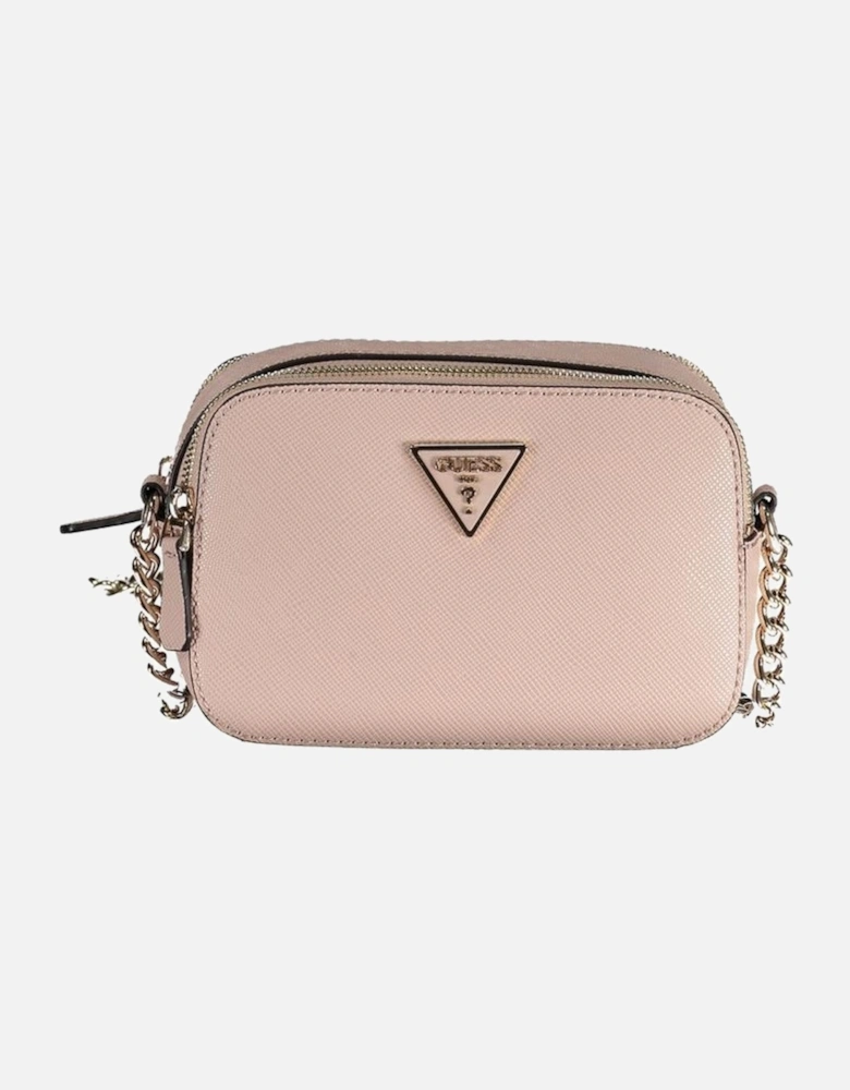 Chain Shoulder Bag with Two Compartments and Internal Pocket. Women -