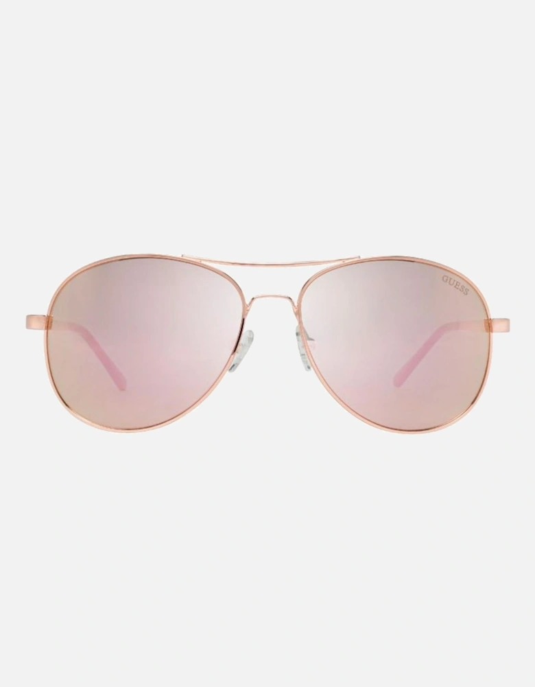 Metal Frame Mirror Sunglasses Women - Multicolor