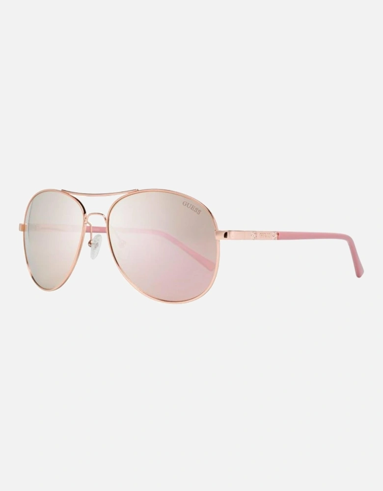 Metal Frame Mirror Sunglasses Women - Multicolor