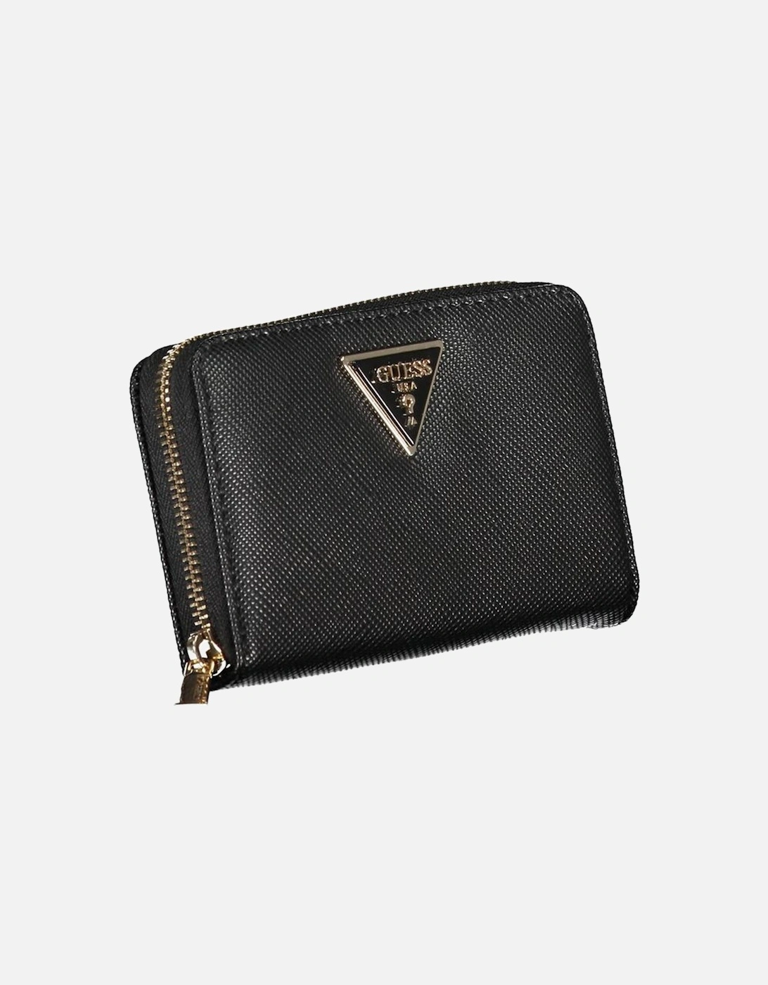 Compact Zipper Wallet with Multiple Compartments and Logo Women -