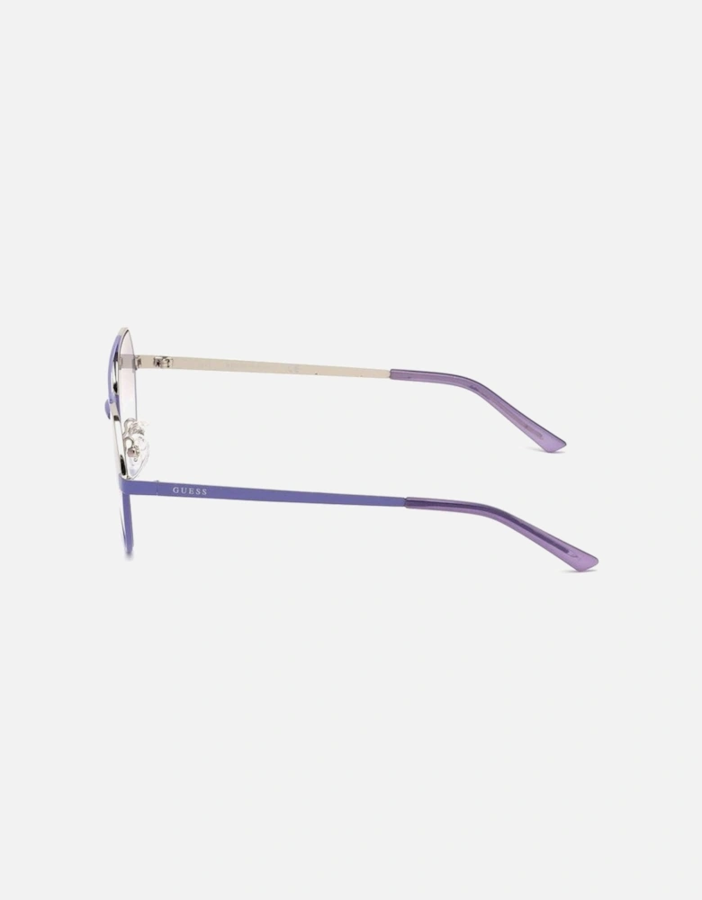 Metal Gradient Sunglasses Unisex - Purple