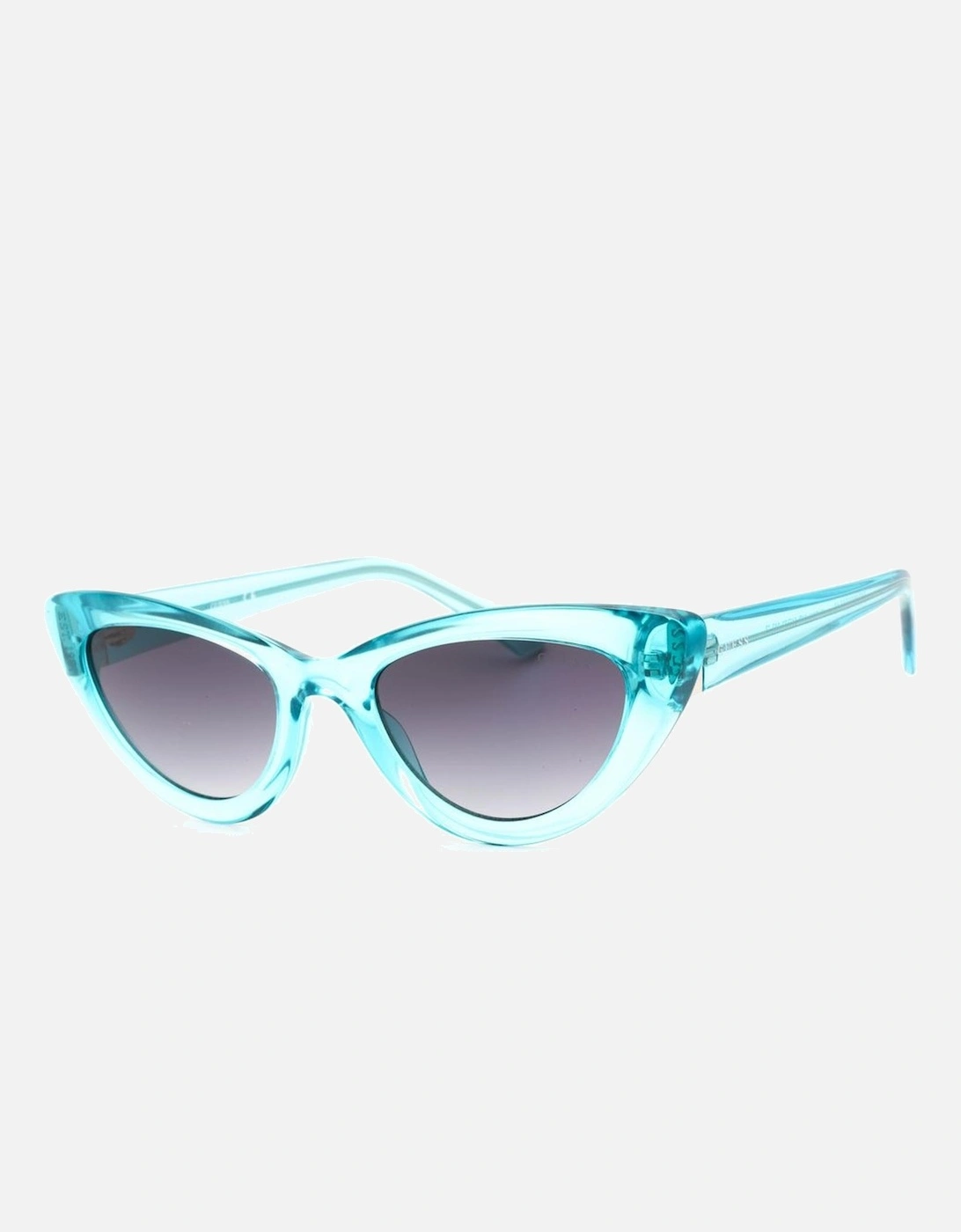 Resin Cat-Eye Sunglasses with Grey Lenses Women - Blue, 3 of 2