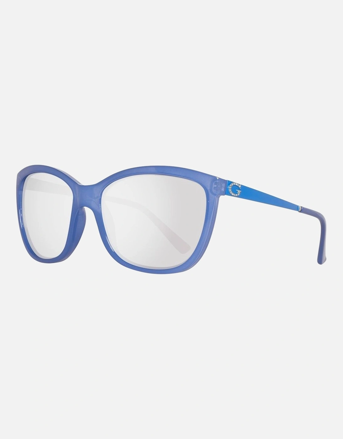 Cat Eye Mirror Sunglasses with UV Protection Women - Blue, 3 of 2
