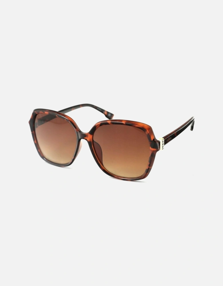 Resin Frame Sunglasses with Gradient Lenses Women - Brown