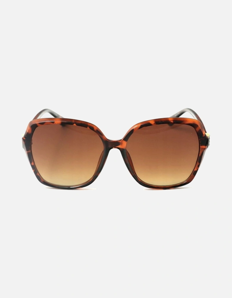 Resin Frame Sunglasses with Gradient Lenses Women - Brown