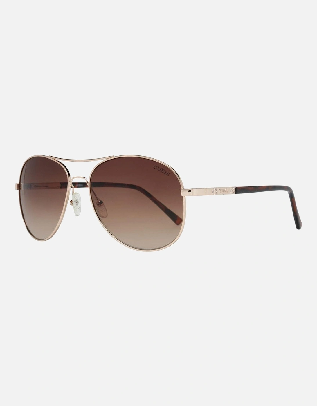 Metal Sunglasses with Gradient Lenses Women - Gold, 3 of 2
